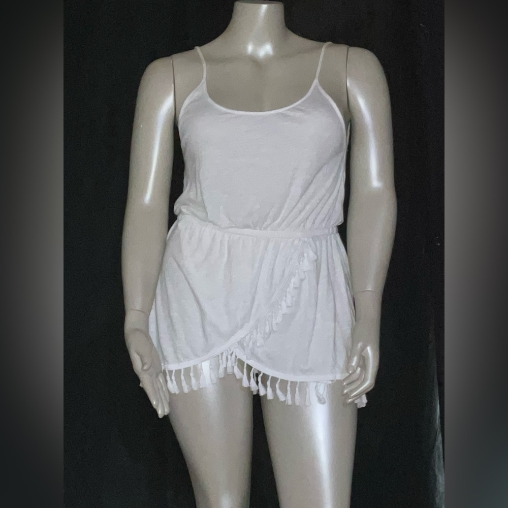 Victoria’s Secret fringe trimmed swim cover up//dress
